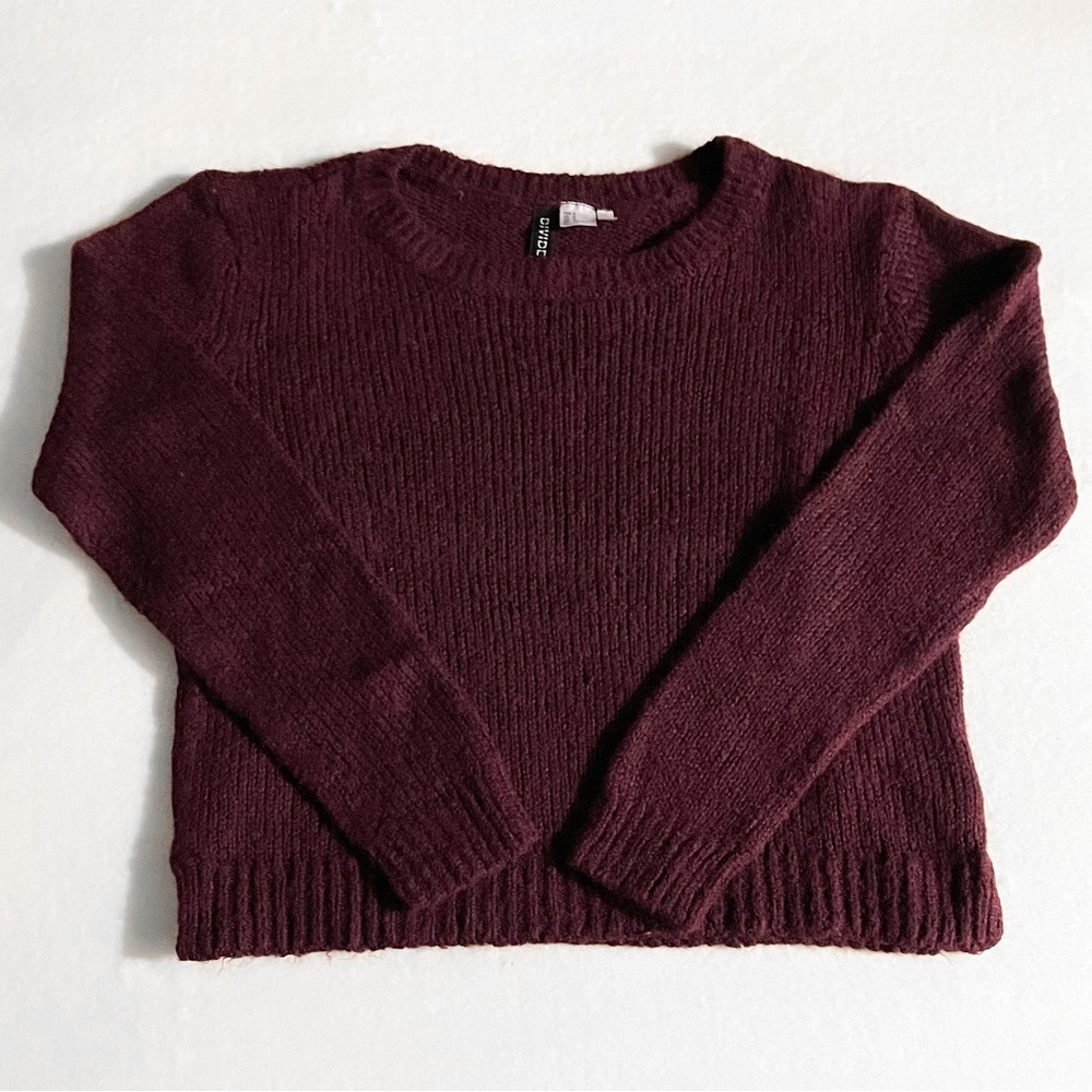 Maroon Crop sweater